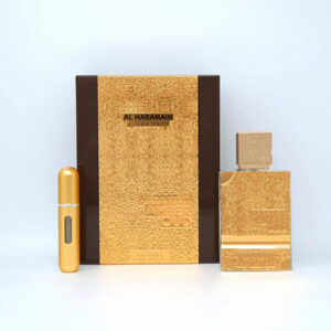 In Stock65% offAL HARAMAIN AMBER OUD GOLD 999.9 DUBAI EDITION 2.5 EXTRAIT DE PARFUM SPRAYUPC